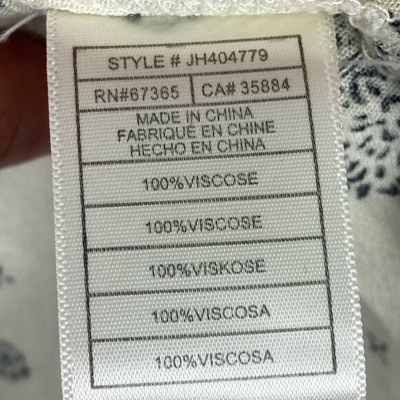 Jack BB Dakota Bernadine Off The Shoulder Top Beige Size XS Bohemian Boho Print - Picture 7 of 12